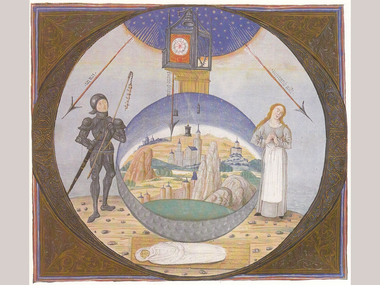 „O” iniciálé. Pünkösd utáni 20. vasárnap. Mátyás-Graduale, 1480 körül.
